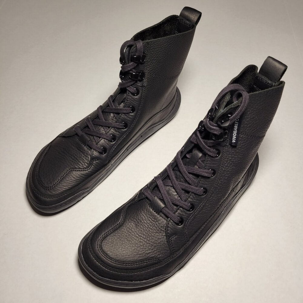 Vivobarefoot Gobi Boot Womens in Obsidian - Picture 2 of 10